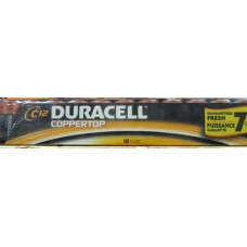 Batteries - Duracell Brand - Coppertop - Zize 'C'  1 x 12 Batteries                            